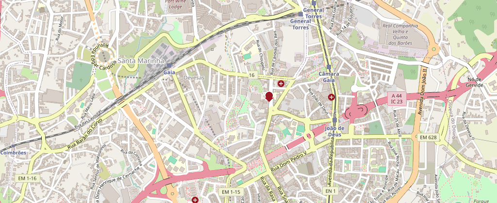 Mapa · Rua Teixeira Lopes, 170, Vila Nova de Gaia